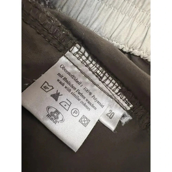 MAUL SPORT Zip off Pants Brown Outdoor Hiking Womens 32W Cargo Convertible - Picture 7 of 9